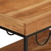 vidaXL Chariot de bar 60x40x80 cm bois massif d'acacia et fer