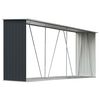 vidaXL Abri de stockage à bois Acier galvanisé 330x84x152cm Anthracite
