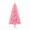 vidaXL Sapin de Noël avec 150 LED avec support Rose 150 cm PVC