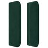 vidaXL T&ecirc;te de lit avec oreilles Vert fonc&eacute; 83x16x78/88 cm Velours