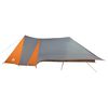 vidaXL Tente familiale avec toit Gris et orange 660 x 456 x 200 cm