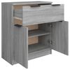 vidaXL Buffet Sonoma gris 60x30x70 cm Bois d'ingénierie