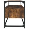 vidaXL Meuble TV chêne fumé 80x35x45 cm bois d'ingénierie