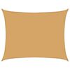 vidaXL Voile d'ombrage 160 g/m&sup2; rectangulaire sable 6x7 m PEHD