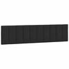 vidaXL Coussin de t&ecirc;te de lit Hanko noir 200 cm velours