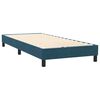 vidaXL Sommier &agrave; lattes de lit et matelas et LED bleu fonc&eacute; 80x210 cm velours