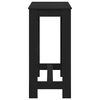 vidaXL Table de bar Ch&ecirc;ne noir 102 x 50 x 103,5 cm Bois d'ing&eacute;nierie