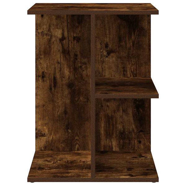 vidaXL Table de chevet ch&ecirc;ne fum&eacute; 46,5x29x61 cm bois d'ing&eacute;nierie