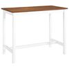 vidaXL Table de bar et tabouret 3 pcs Bois massif