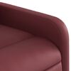 vidaXL Fauteuil inclinable de massage Rouge bordeaux Similicuir