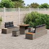 vidaXL Ensemble de canap&eacute; de jardin 8 pcs Gris clair et gris fonc&eacute;