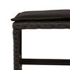 vidaXL Ensemble &agrave; manger de jardin 9pcs coussins noir r&eacute;sine tress&eacute;e