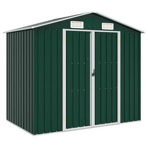 vidaXL Abri de jardin Vert 205x129x183 cm Acier galvanisé