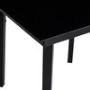 vidaXL Table &agrave; d&icirc;ner de jardin Noir 140x70x74 cm Acier et verre