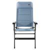 Travellife Chaise inclinable Lago Comfort ondul&eacute;e bleu