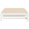 vidaXL Lit coulissant sans matelas blanc 2x(100x200) cm