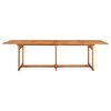 vidaXL Ensemble &agrave; manger de jardin 11 pcs 280x90x75 cm bois d'acacia