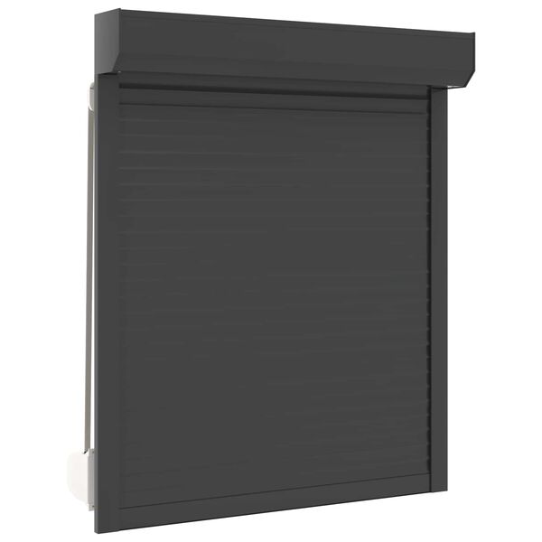vidaXL Store Roulant Anthracite 100 x 130 cm Aluminium et Polyur&eacute;thane