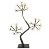 vidaXL Sapin de No&euml;l &agrave; LED en forme de S 2 pc Noir 45 cm Plastique
