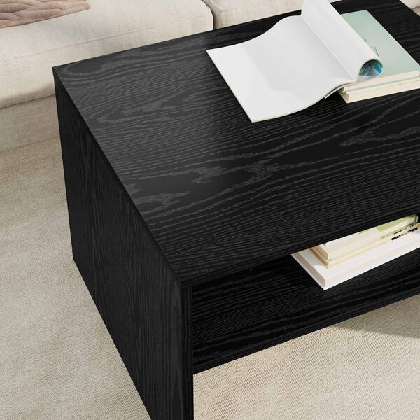 vidaXL Table basse Ch&ecirc;ne noir 60 x 50 x 40 cm Bois d'ing&eacute;nierie
