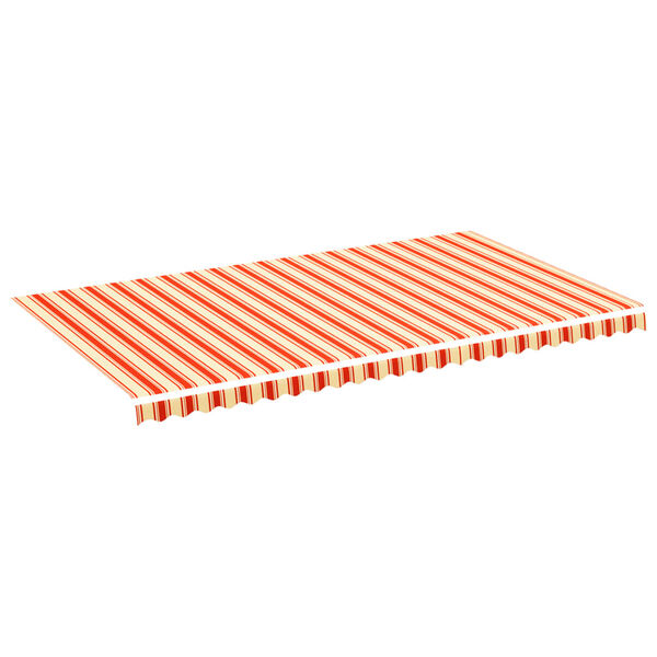 vidaXL Tissu de remplacement pour auvent Jaune et orange 6x3,5 m