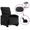 vidaXL Fauteuil inclinable de massage &eacute;lectrique noir similicuir