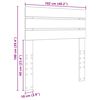 vidaXL T&ecirc;te de lit Blanc 100 cm Bois d'ing&eacute;nierie
