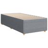 vidaXL Sommier à lattes de lit avec matelas Gris clair 100x200cm Tissu