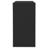 vidaXL &Eacute;tag&egrave;res cube murales 6 pcs noir 30x15x30 cm
