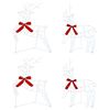 vidaXL Renne de No&euml;l 4 pc 180 LED Blanc froid