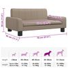 vidaXL Lit pour chien cappuccino 70x45x30 cm similicuir