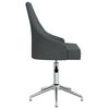 vidaXL Chaise pivotante de bureau Gris fonc&eacute; Tissu