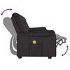vidaXL Fauteuil de massage inclinable et porte-gobelets 4 places noir