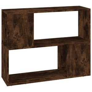 vidaXL Biblioth&egrave;que/S&eacute;parateur de pi&egrave;ce Ch&ecirc;ne fum&eacute; 80x24x63 cm