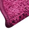 vidaXL Tapis d'escalier 15 pi&egrave;ces 56 x 17 x 3 cm Rose Demi-rond