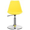 vidaXL Chaises &agrave; manger pivotantes lot de 2 jaune similicuir