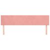 vidaXL T&ecirc;tes de lit 2 pcs Rose 100x5x78/88 cm Velours