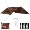 vidaXL B&acirc;che d'ext&eacute;rieur 3x2 m Camouflage