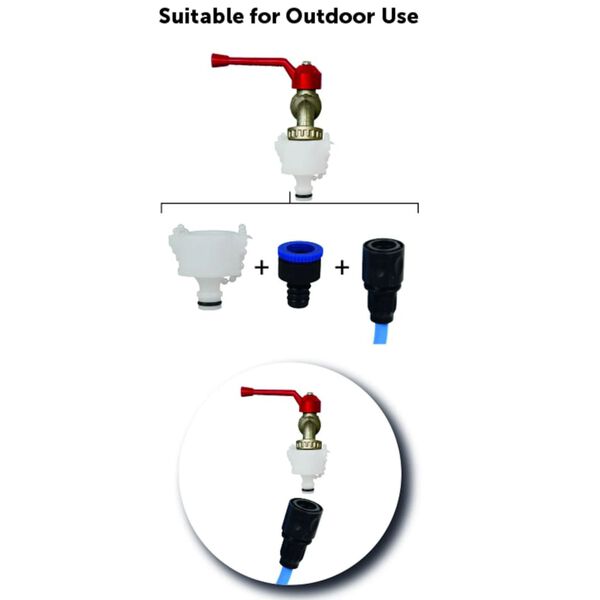 FLAMINGO Gant de nettoyage avec tuyau Bleu et noir