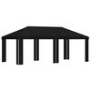 vidaXL Housse de Gazebo 6 x 3 m Noir Polyester 190