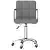 vidaXL Chaise pivotante de bureau Gris clair Tissu