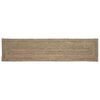 vidaXL Tapis de surface Rectangulaire Naturel et noir 60 x 300 cm Jute