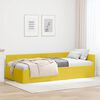 vidaXL Cadre de lit d'angle Jaune 100 cm x 200 cm Velours