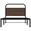 vidaXL Cadre de lit sans matelas 90x190cm chêne marron bois ingénierie