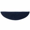 vidaXL Tapis d'escalier autocollants 15 pièces 56 x 17 x 3 cm Bleu marine Demi-rond