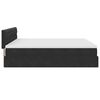 VidaXL Cadre de lit ottoman avec matelas noir 160x200 cm velours