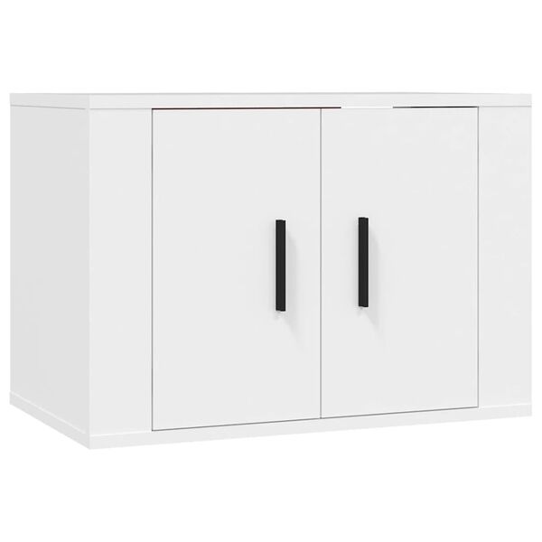vidaXL Ensemble de meubles TV 5 pcs Blanc Bois d'ing&eacute;nierie