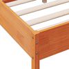 vidaXL Cadre de lit sans matelas cire marron 140x200cm bois pin massif