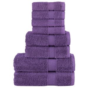 vidaXL Ensemble de serviettes de qualit&eacute; sup&eacute;rieure SOLUND 8pcs violet