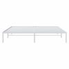 vidaXL Cadre de lit métal sans matelas blanc 193x203 cm